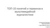 ТОП-10 понятий и терминов в мультимедийной журналистике