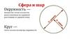 Сфера и шар