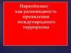 Наркобизнес, как разновидность проявления международного терроризма