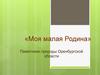Моя малая Родина. Памятники природы Оренбургской области