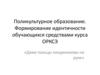 Поликультурное образование. Формирование идентичности обучающихся средствами курса ОРКСЭ