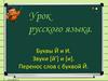 Буквы Й и И. Звуки [й’] и [и]. Перенос слов с буквой Й