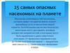 25 самых опасных насекомых на планете