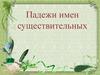 Падежи имен существительных