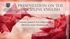 Presentation on the discipline English