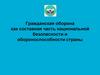 Гражданская оборона как составная часть