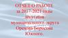 Отчет о работе депутатов муниципального округа Орехова-Борисова Южного