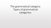 The grammatical category