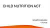 Child nutrition act