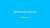 Windows Azure. Введение
