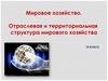 Мировое хозяйство. Отраслевая и территориальная структура мирового хозяйства  (10 класс)