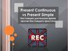 Present Continuous vs Present Simple