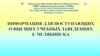 Информация о государственных ВУЗах г. Челябинска