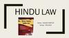 Hindu Law