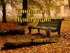 Синтаксис. Пунктуация