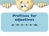 Prefixes for adjectives