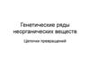 Генетические ряды неорганических веществ