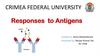 Responses to Antigens