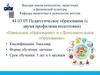 Педагогическое образование. Высшая школа психологии, педагогики и физической культуры