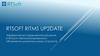 Rtsoft ritms up2date. Эффективное современное решение в области автоматизированного обновления удаленных умных устройств