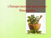 «Лекарственные растения». Викторина