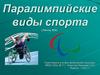 Паралимпийские виды спорта (Часть III)