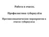 Работа в очагах. Профилактика туберкулёза. Противоэпидемические мероприятия в очагах туберкулеза