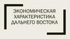 Экономическая характеристика Дальнего Востока