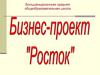Бизнес-проект "Росток"