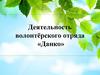 Деятельность волонтёрского отряда «Данко». Нытвенский многопрофильный техникум