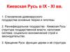 Киевская Русь в IX - XI вв