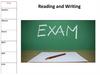 Reading and Writing