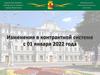 Изменения в контрактной системе с 01 января 2022 года