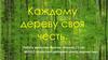 Конкурс «Каждому дереву – своя честь». Деревья Карелии