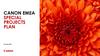 Canon emea special projects plan. November 2021
