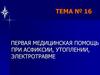 Первая медицинская помощь при асфиксии, утоплении, электротравме. Тема № 16