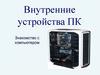 Внутренние устройства ПК