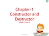 Chapter-1. Constructor and Destructor