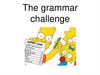 The grammar challenge