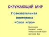 Познавательная викторина "Своя игра"