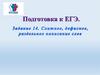 Подготовка к ЕГЭ. Слитное, дефисное, раздельное написание слов
