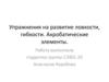 Упражнения на развитие ловкости, гибкости. Акробатические элементы