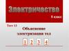 Электричество. Тест 13. Объяснение электризации тел