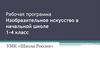 Рабочая программа. Изобразительное искусство в начальной школе