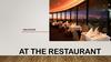 At the restaurant