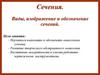 Сечения. Виды, изображение и обозначение сечений