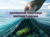 Загрязнение побережья Мирового океана