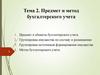 Предмет и метод бухгалтерского учета. Тема 2
