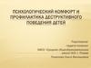 Психологический комфорт и профилактика деструктивного поведения детей