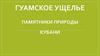 Гуамское ущелье. Памятники природы Кубани